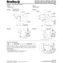 Bradley 36" Semi-Circular Stainless Steel Washfountain, Foot Control, B Drain - WF2703F-B-MMV-LSD