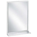 Bradley 7805-024300 (24 x 30) Commercial Restroom Mirror, Angle Frame, 24" W x 30" H, Stainless Steel w/ Satin Finish
