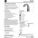 Bradley - S53-3100-RL5-BS - Touchless Counter Mounted Sensor Faucet, .5 GPM, Brushed Stainless, Crestt Series