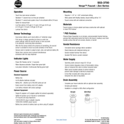 Bradley (S53-3700) RL3-BR Touchless Counter Mounted Sensor Faucet, .35 GPM, Brushed Brass, Zen Series