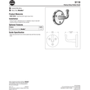 Bradley 9118 Commercial Restroom Single Robe Hook, Brass w/ Chrome Finish
