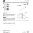 Bradley 9538-060 Shower Curtain Rod, 60" Length, Stainless Steel