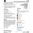 Bradley (6-3700) RFM-BB Touchless Counter Mounted Sensor Soap Dispenser, Brushed Black SS, Zen Series