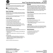 Bradley (6-3700) RLM-BR Touchless Counter Mounted Sensor Soap Dispenser, Brushed Brass, Zen Series