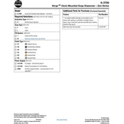 Bradley (6-3700) RLM-BR Touchless Counter Mounted Sensor Soap Dispenser, Brushed Brass, Zen Series