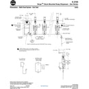 Bradley (6-3700) RLT-BS Touchless Counter Mounted Sensor Soap Dispenser, Brushed Stainless, Zen Series