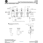 Bradley (6-3700) RFM-BN Touchless Counter Mounted Sensor Soap Dispenser, Brushed Nickel, Zen Series