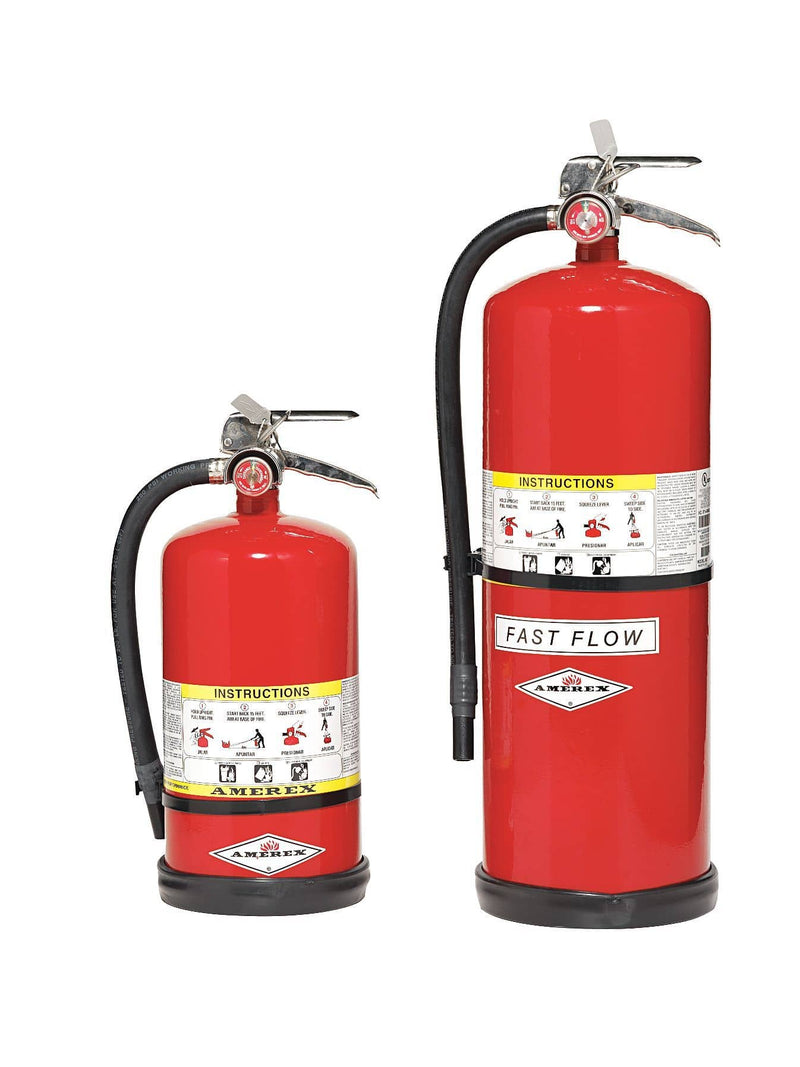 Amerex Dry Chemical Fire Extinguisher with 13.2 lb. Capacit