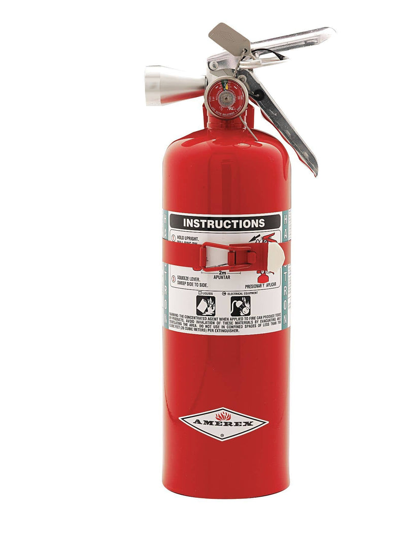 Amerex Halotron Fire Extinguisher with 5 lb. Capacity and 9
