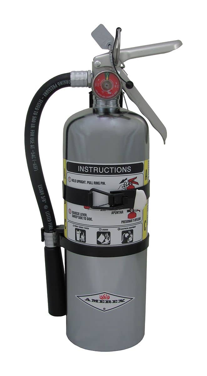 Amerex Dry Chemical Fire Extinguisher with 5 lb. Capacity a