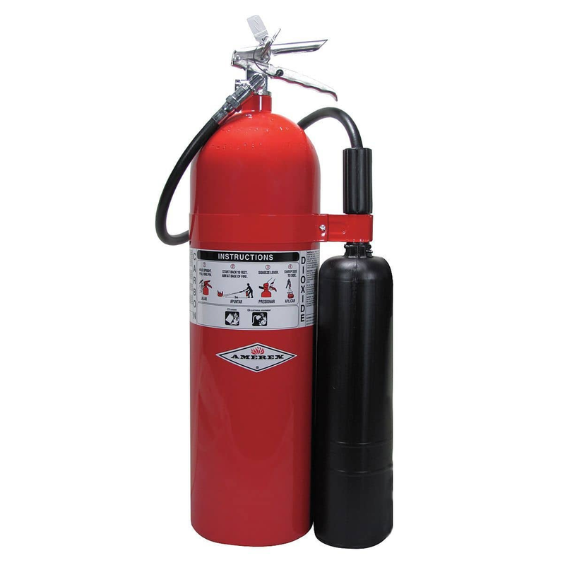 Amerex Carbon Dioxide Fire Extinguisher with 20 lb. Capacit