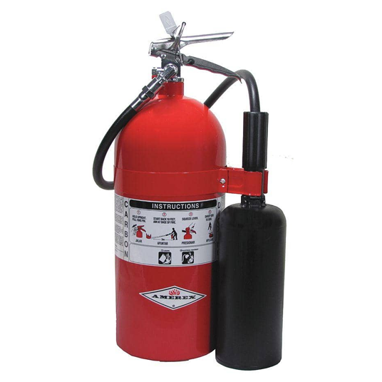 Amerex Carbon Dioxide Fire Extinguisher with 10 lb. Capacit