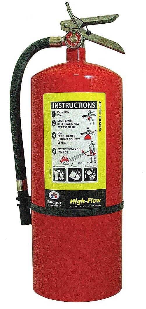 Badger Dry Chemical Fire Extinguisher with 20 lb. Capacity - TotalRestroom.com