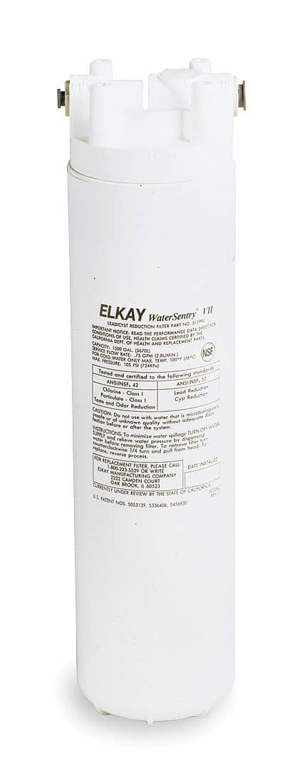 Elkay Polypropylene, Carbon Water Cooler Filter, For Most W