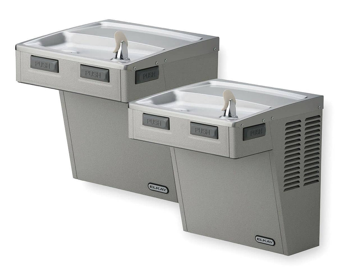 Elkay EMABFTL8LC Light Gray Granite Push Bar Water Cooler, 8.0 - TotalRestroom.com