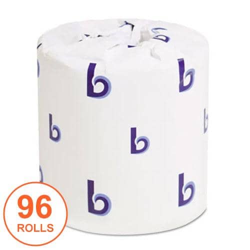 Boardwalk Two-Ply Toilet Paper, Septic Safe, White, 4.5 X 3, 500 Sheets/Roll, 96 Rolls/Carton - BWK6180 - TotalRestroom.com