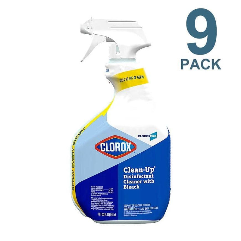 Clorox Clean-Up Disinfectant Cleaner With Bleach, 32Oz Smart Tube Spra