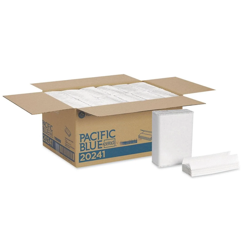 Georgia Pacific Pacific Blue Select C-Fold Paper Towel, 10 1/10 X 13 2/5,White,200/Pk, 12 Pk/Ct - GPC20241