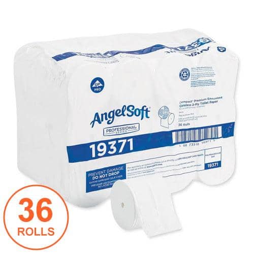 Georgia Pacific Compact Coreless Bath Tissue, Septic Safe, 2-Ply, White, 750 Sheets/Roll, 36/Carton - GPC19371CT - TotalRestroom.com