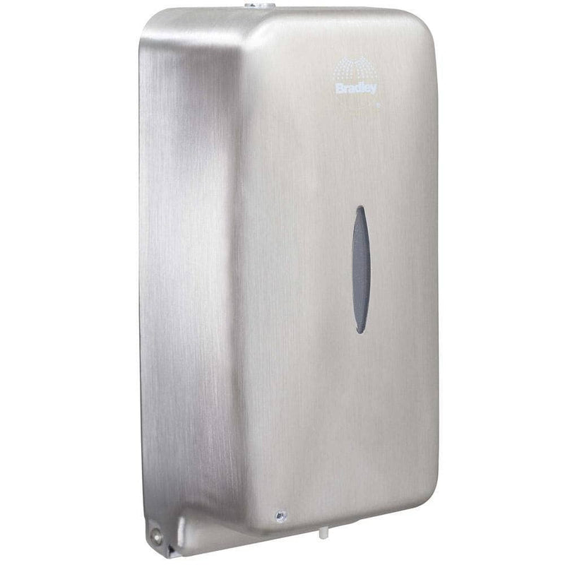 Bradley 6A00-11 Commercial Liquid Soap Dispenser, Surface-Mounted, Touch-Free, Stainless Steel - 24 Oz - TotalRestroom.com