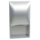 Bradley 2A00 Commercial Paper Towel Dispenser/Waste Receptacle, Recessed-Mounted, Stainless Steel - TotalRestroom.com