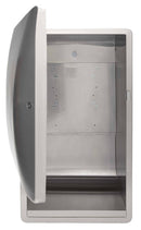 Bradley 2A09-11 Commercial Paper Towel Dispenser, Semi-Recessed-Mounted, Stainless Steel - TotalRestroom.com