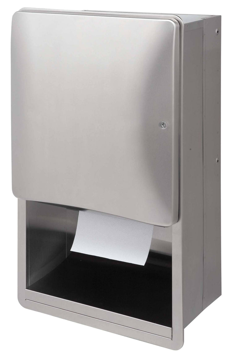 Bradley 2A01-11 Commercial Paper Towel Dispenser, Surface-Mounted, Stainless Steel - TotalRestroom.com