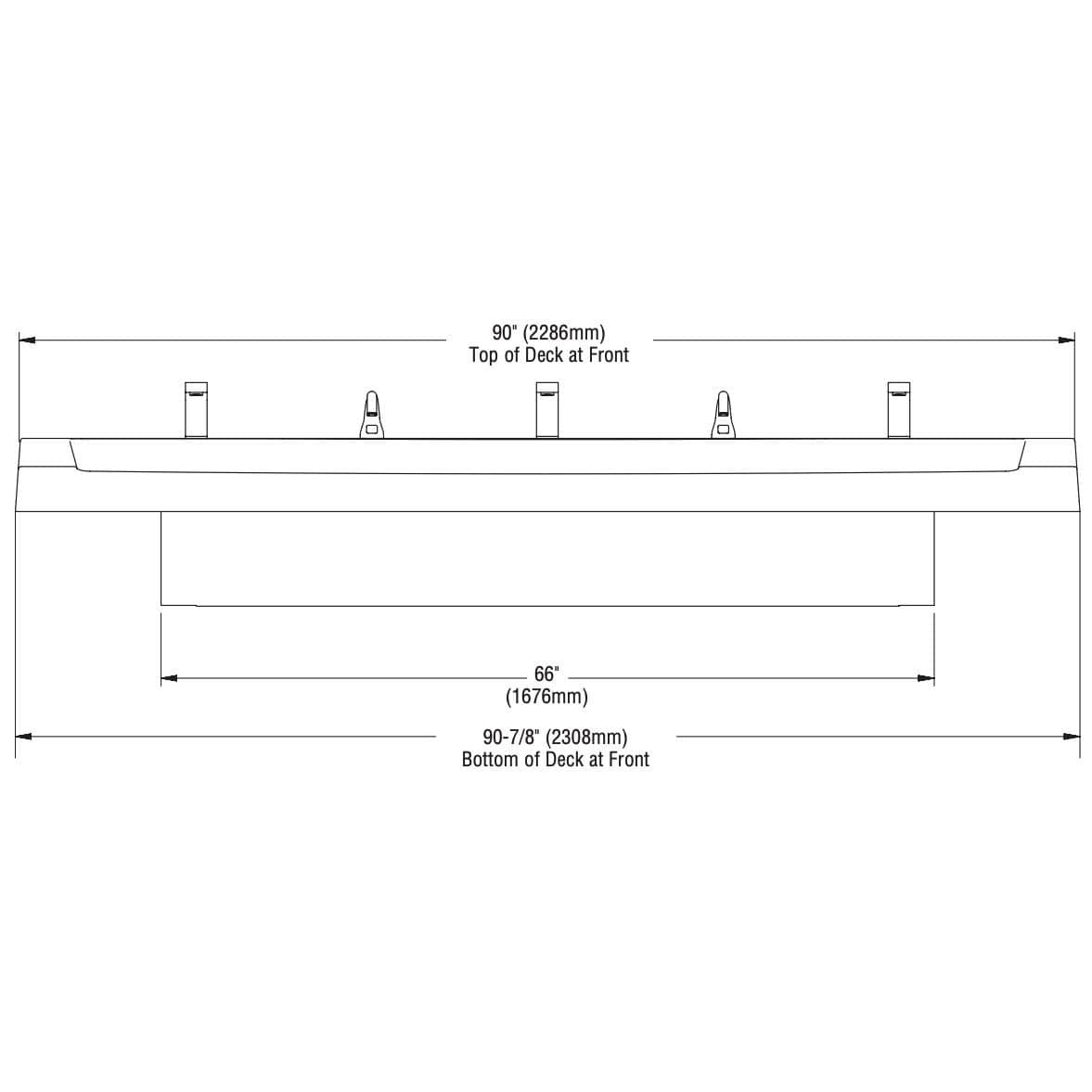 Bradley Verge Commercial Handwashing Station - LVGD-Series, Three-Station, LVGD3 - TotalRestroom.com