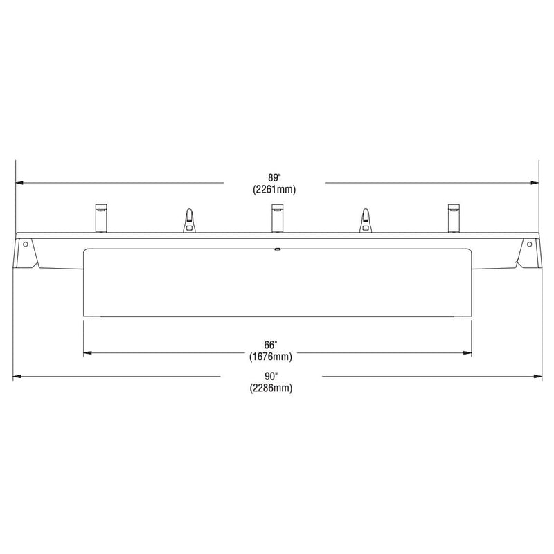 Bradley Verge Commercial Handwashing Sink - LVRD-Series, Three-Station, LVRD3 - TotalRestroom.com