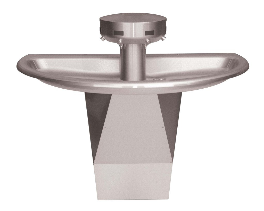 Bradley 54" Semi-Circular Sentry Washfountain, Infrared Activation, B Drain - SN2024
