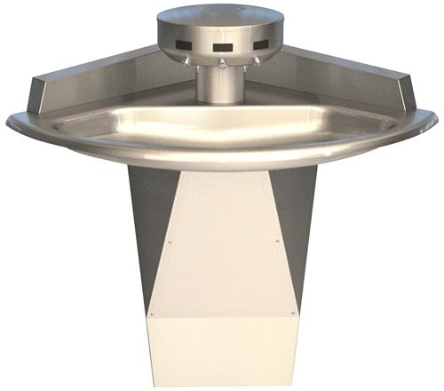 Bradley 54" Corner Sentry Washfountain, Infrared Activation, A Drain - SN2013