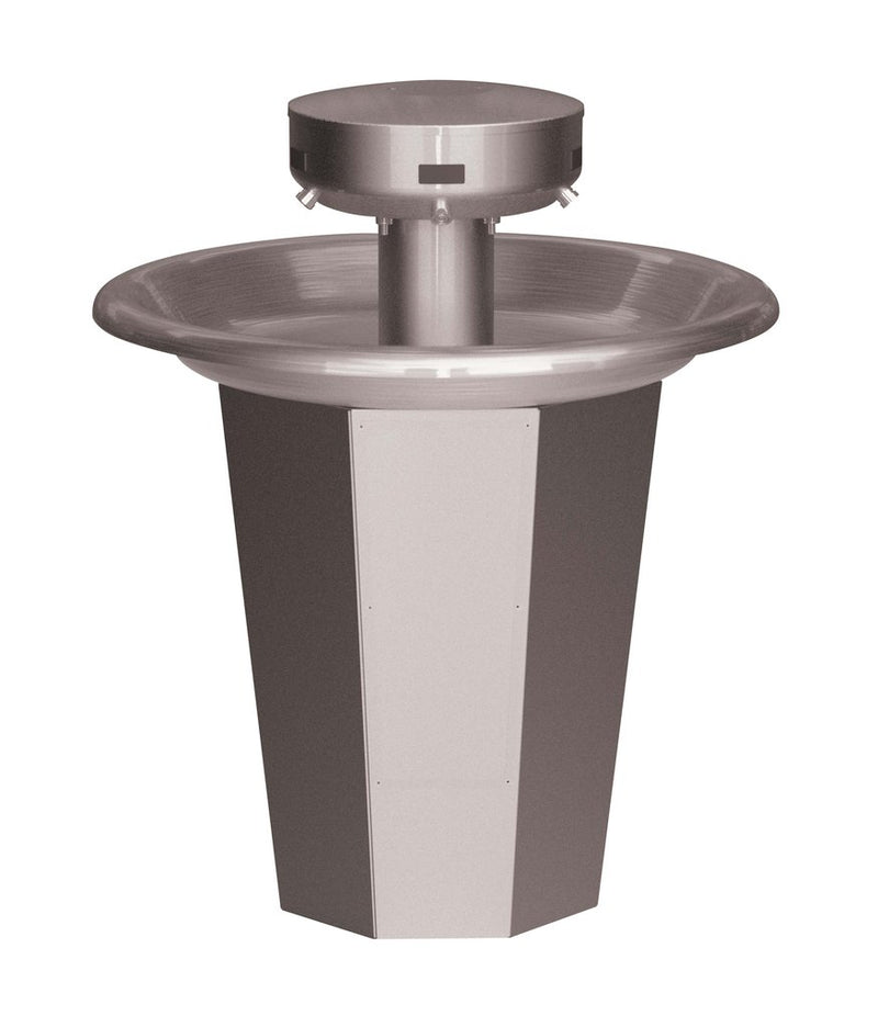 Bradley 36" Circular Sentry Washfountain, Infrared Activation, A Drain - SN2005