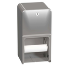 Bradley 5A10-11 Commercial Toilet Paper Dispenser, Surface-Mounted, Stainless Steel w/ Satin Finish