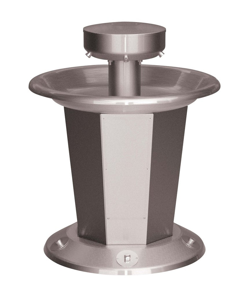 Bradley 36" Circular Sentry Washfountain, Foot Control, A Drain - SN2005