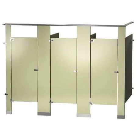 Bradley Toilet Partition (Plastic) 3 In Corner (108"W x 61-1/4"D) IC33660-PL