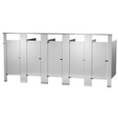 Bradley Toilet Partition (Plastic) 5 In Corner (180"W x 61-1/4"D) IC53660-PL