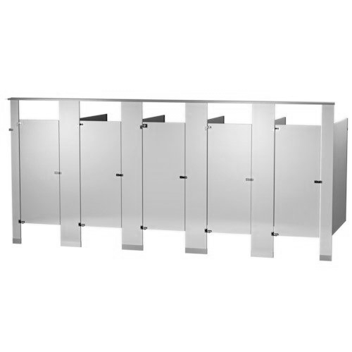 Bradley Toilet Partition (Plastic) 5 In Corner (180"W x 61-1/4"D) IC53660-PL