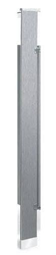 Bradley S479-24 Toilet Partition Pilaster, 24"W x 82"H, Stainless Steel - TotalRestroom.com