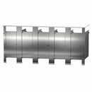 Bradley IC53660 Toilet Partition, 5 In Corner Compartments, 180"W x 61-1/4"D, Stainless Steel - TotalRestroom.com