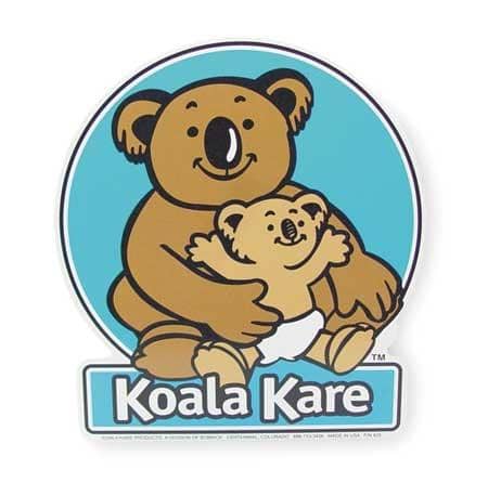 Koala Kare Baby Changing Station Front Label Replacement Part - 825 - TotalRestroom.com