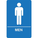 Palmer Fixture IS1001-15 ADA compliant Restroom Sign-BL---MEN RESTROOM - TotalRestroom.com