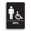 Palmer Fixture ADA compliant Restroom Sign-BK---MEN RESTROOM - TotalRestroom.com