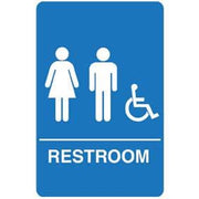 Palmer Fixture ADA compliant Restroom Signs-BL--UNISEX ACCES - TotalRestroom.com