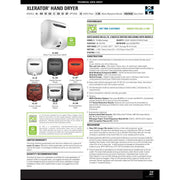 Xlerator XL-BW High Efficiency Hand Dryer, GreenSpec, White