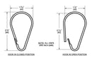 ASI 1200-SHU Commercial Shower Curtain Hook, Stainless Steel - TotalRestroom.com