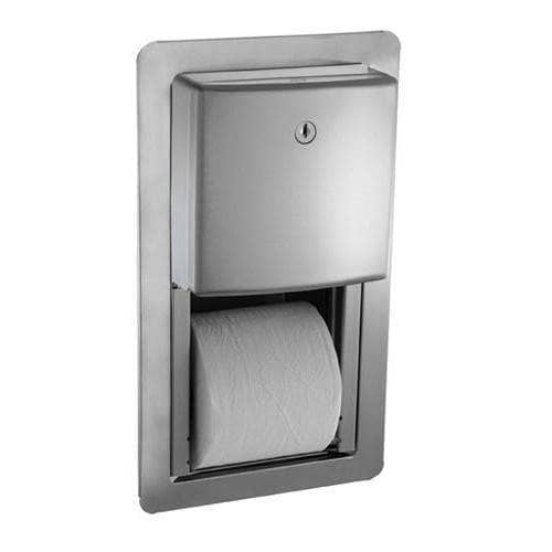 ASI 20031 Commercial Toilet Paper Dispenser, Surface-Mounted, Stainless Steel w/ Satin Finish - TotalRestroom.com
