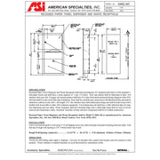 ASI 0462-AD Combination Commercial Paper Towel Dispenser/Waste Receptacle, Recessed-Mounted, Stainless Steel