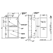 ASI 0462-AD Combination Commercial Paper Towel Dispenser/Waste Receptacle, Recessed-Mounted, Stainless Steel