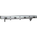 ASI 1315-4 Commercial Utility Mop/Rag Shelf w/ Drying Rod, 36" L x 2-1/2" H, Stainless Steel - TotalRestroom.com