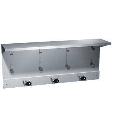 ASI 1308-3 Commercial Utility Hook & Mop Strip Shelf, 34" L x 14-1/2" H, Stainless Steel - TotalRestroom.com
